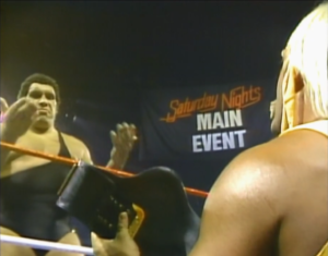 Hogan and André face off