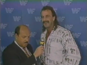 Jake Roberts with Gene Okerlund